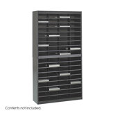 Steel Literature Organizer with 72 Letter-Size Compartments