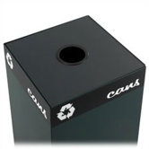Public Square Recycling Containers Lids, 15 1/4 X 15 1/4 X 2