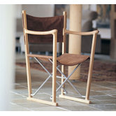 Teak/Leather Classic Director Chair