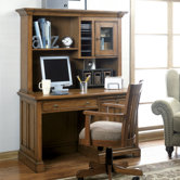 Woodland's Oak 50" W Computer Desk with Hutch