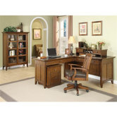 Oakton Village Mid-Back Leather Office Chair