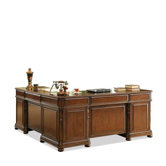 Bristol Court L-Shaped Executive Desk and Return