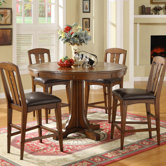 Craftsman Home 5 Piece Convert-A-Height Dining Set