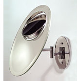 W* 7.5Wall Mount Mirror with Tri-Optics Swivel in Chrome
