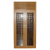 440 Two Door Oak Wine Cooler Cabinet with Front Exhaust