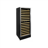 VT-188 160 Bottle Wine Cooler in Black with Metal Shelves