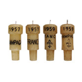 Epicureanist Champagne Cork Candles (Set of 4)