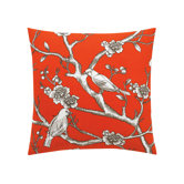 Vintage Blossom Persimmon Pillow