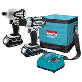 2 Piece Cordless Compact Driver Drill