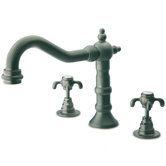 Ornellaia Double Handle Deck Mount Roman Tub Faucet Trim Cross Handle