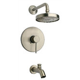 Elba Thermostatic Tub and Shower Faucet Set