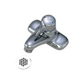 Scot Centerset Bathroom Sink Faucet with Single Blade Handle
