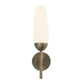 Flute One Light Wall Sconce in Europa Bronze