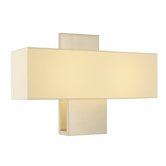 Ombra Two Light ADA Wall Sconce in Satin Nickel