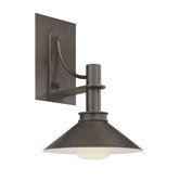 Bridge Small Wall Sconce in Textured Rustic Bronze