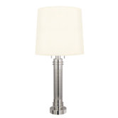 Colonna Two Light Table Lamp in Polished Nickel