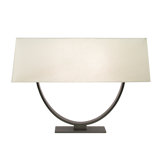Brava Two Light Table Lamp in Bronze Forged Iron