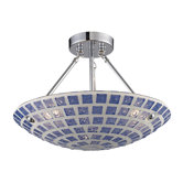 3 Light Semi Flush