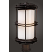 Burbank  Outdoor Post Lantern in Clay Bronze