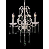 Opulence 3 Light Mini Candle Chandelier