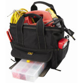 CLC Tool Bag: 12 Pocket Large Traytote Tool Bag: 12" H x 12" W x 8" D