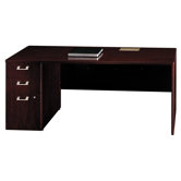 Quantum Series Left Credenza with Pedesta
