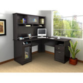 Cabot L-Desk with Hutch