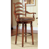 Waverly Place Ladderback Bar Stool in Cherry