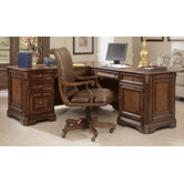 Brookhaven 69" W Executive L - Shape Desk with Right Return and Swivel Desk Chair