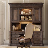 Rhapsody Computer Credenza Desk with Optional Hutch