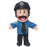 14" Caucasian Policeman Glove Puppet