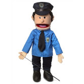 25" Caucasian Policeman Full Body Puppet