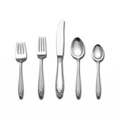 Prelude 5 Piece Flatware Set with Dessert Server