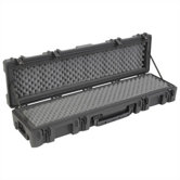 Mil-Standard Roto Case w/ Dual Layer Foam and Wheels in Black: 52.5" L x 12.125" W x 8" D (inside)