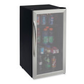 Refrigerator/Beverage Center, 17"x20"x33", STST/BK