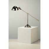 Alvin Boom Table Lamp in Polished Nickel
