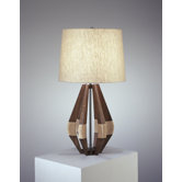 Jonathan Adler Wauwinet Table Lamp in Walnut