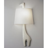 Jonathan Adler Left Facing Giraffe Wall Sconce in White Glaze