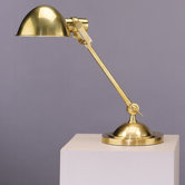 Alvin  Desk Lamp in Antique Natural Brass