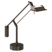 Task Table Lamp in Dark Natural Brass