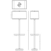 Adaire Tray Table Floor Lamp