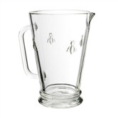 LaRochere 34 Ounce Pitcher with Handle in Napoleonic Bee Motif