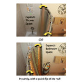 Rotating Curved Shower Rod