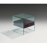 Bent Glass End Table