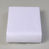 Poly Cotton Percale Pillowcase in White (Set of 2)
