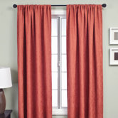 Sacra Rod Pocket Panel in Coral