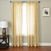 Badi Medallion Rod Pocket Panel in Champagne