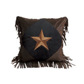 Laredo Diamond Star Pillow in Black