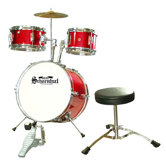 5 Piece Junior Drum Set in Red
