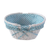Willow Folding Handle Shopper in Blue Spot